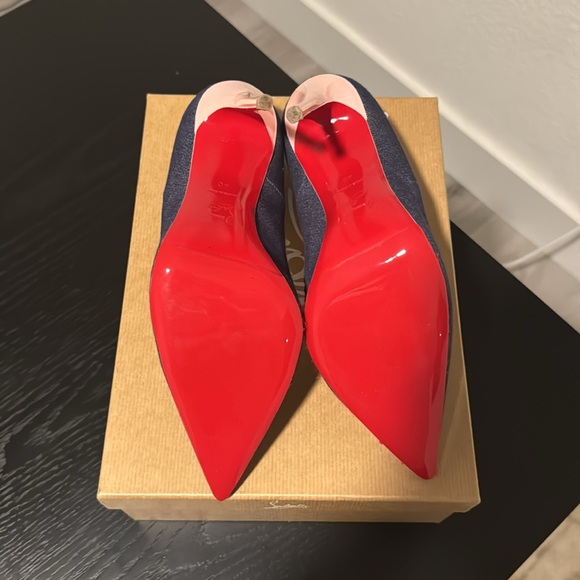 Christian Louboutin So Kate 120 Denim/patent - Picture 3 of 5